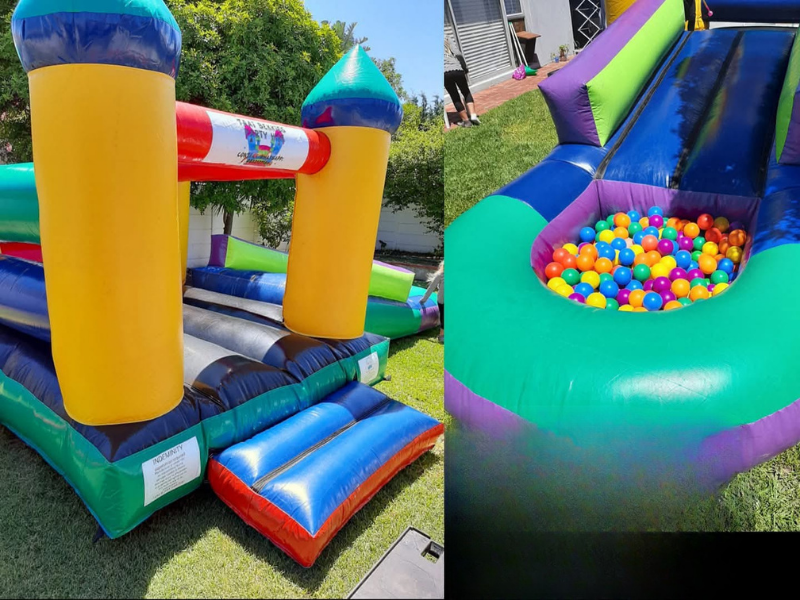 3x6m Jumping Castle with Slide & Ball pond
